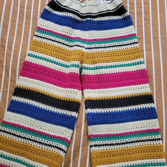 Zara multi-color crochet pants - Picture 2 of 5